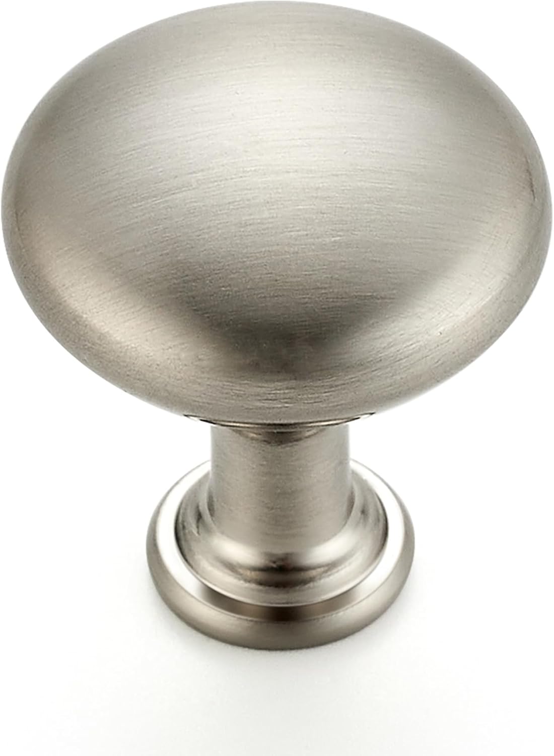 30 Pack 1 Inch Brushed Nickel Mini Round Cabinet Knobs for Drawers