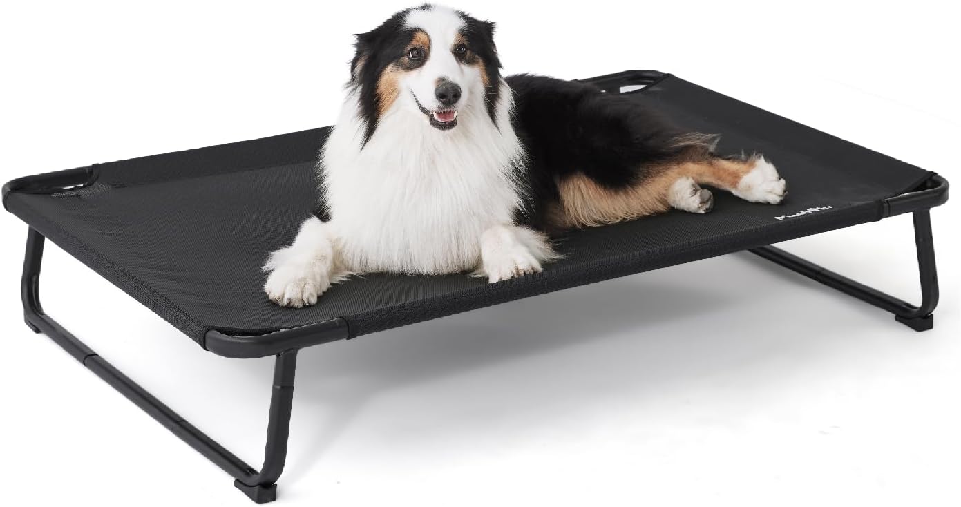 Made4Pets Outdoor Elevated Dog Bed for Large Dogs - Cool Comfort