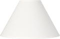 6in Top x 17in Bottom x 10in High White Linen Lamp Shade