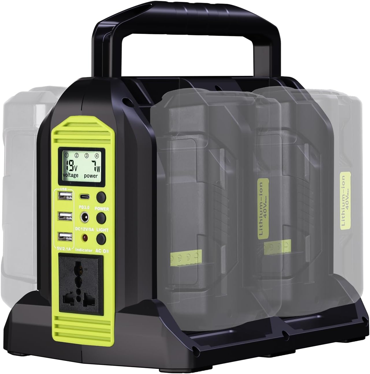 Portable Power Solution for Ryobi 40V Battery - 350W Inverter