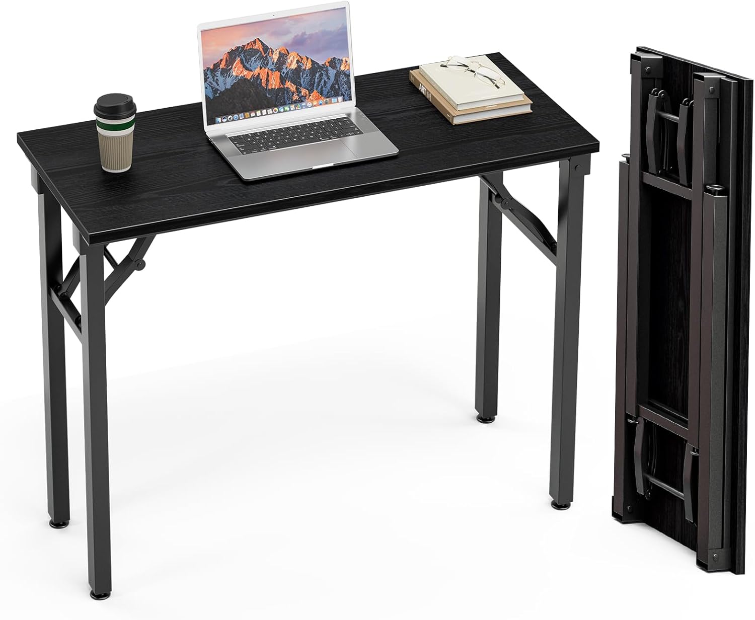 TEMI Small Computer Desk Folding Table for Compact Spaces