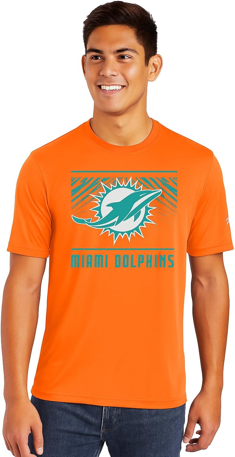 Zubaz NFL Men's Short Sleeve Team Graphic T-Shirt for Fans