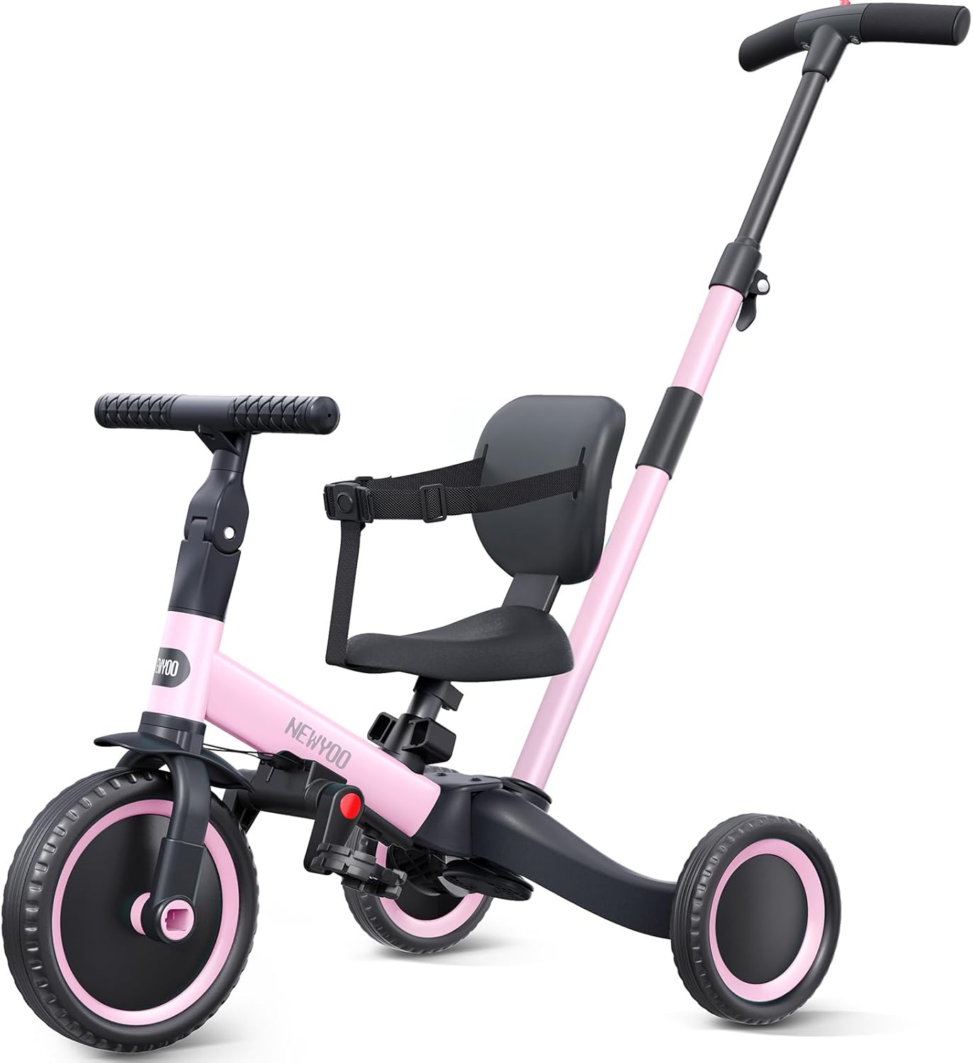 Toddler Tricycle with Push Handle for 1-3 Year Old Kids