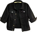 Cropped Colored Denim Jacket - Light Wash Cropped Jean Trucker