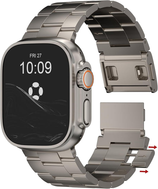 Titanium Band for Apple Watch Ultra 2/1 - Adjustable Strap
