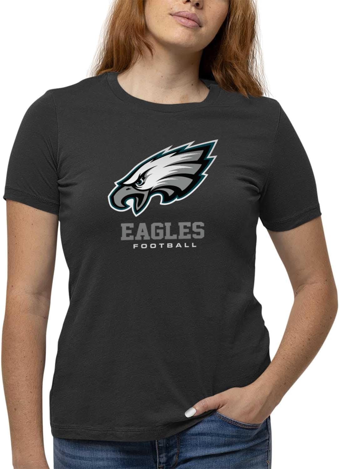 NFL Women's Philadelphia Eagles Big Logo T-Shirt for Fans