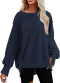 SHEWIN Oversized Reverse Seam Sweatshirt - Casual (Style BPKG)
