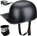 Baseball Motorcycle Helmet Half Cap for Bike Cruiser Chopper Moped