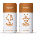 Hume Supernatural Aluminum Free Deodorant for Women & Men - 2-Pack