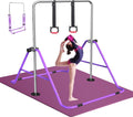 FBSPORT Gymnastics Bar for Kids - Adjustable Folding Training Bar