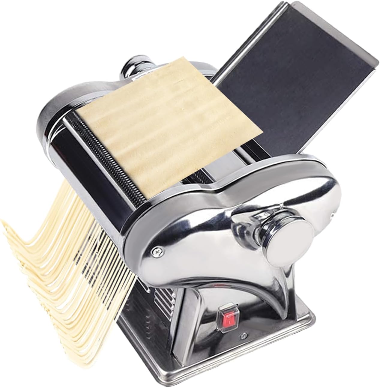 FALUSHAN Electric Stainless Steel Pasta Maker - Homemade Noodles in Minutes!