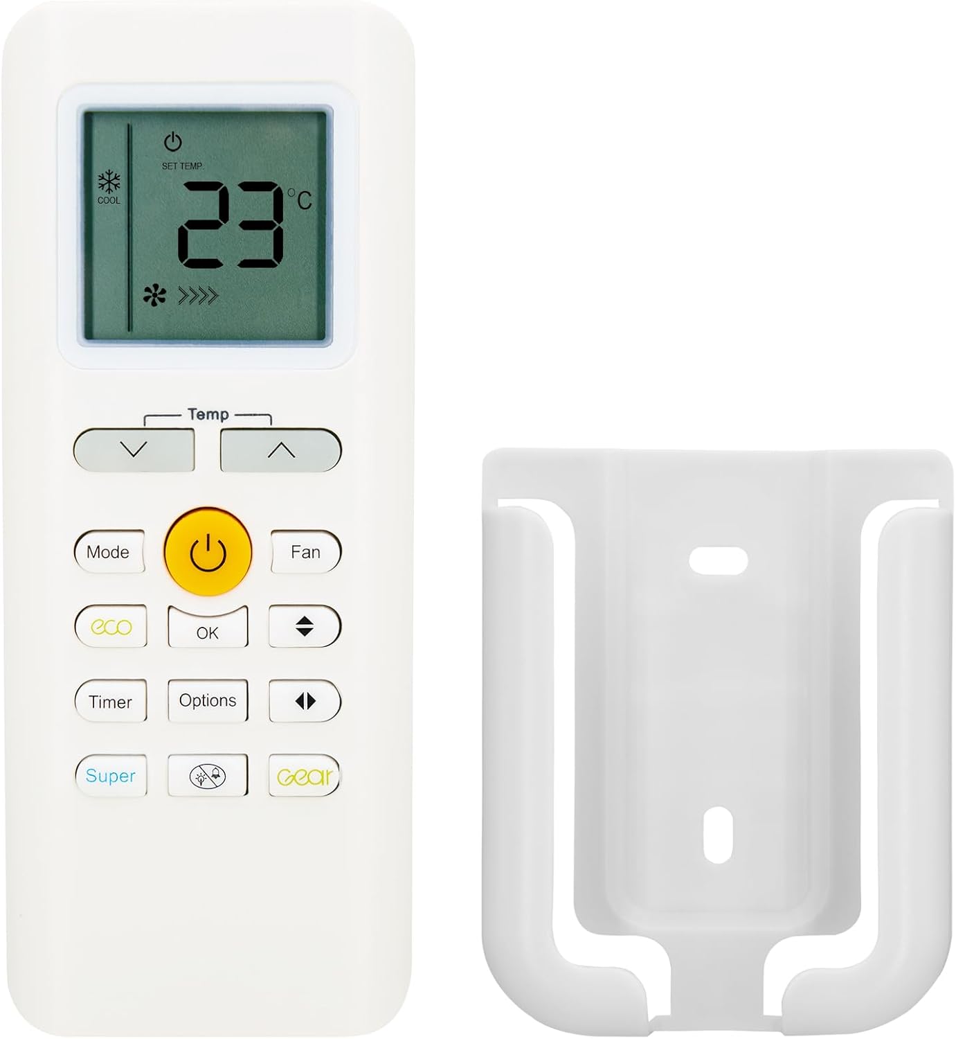Midea AC Remote Control with Wall Mount - Easy Use!