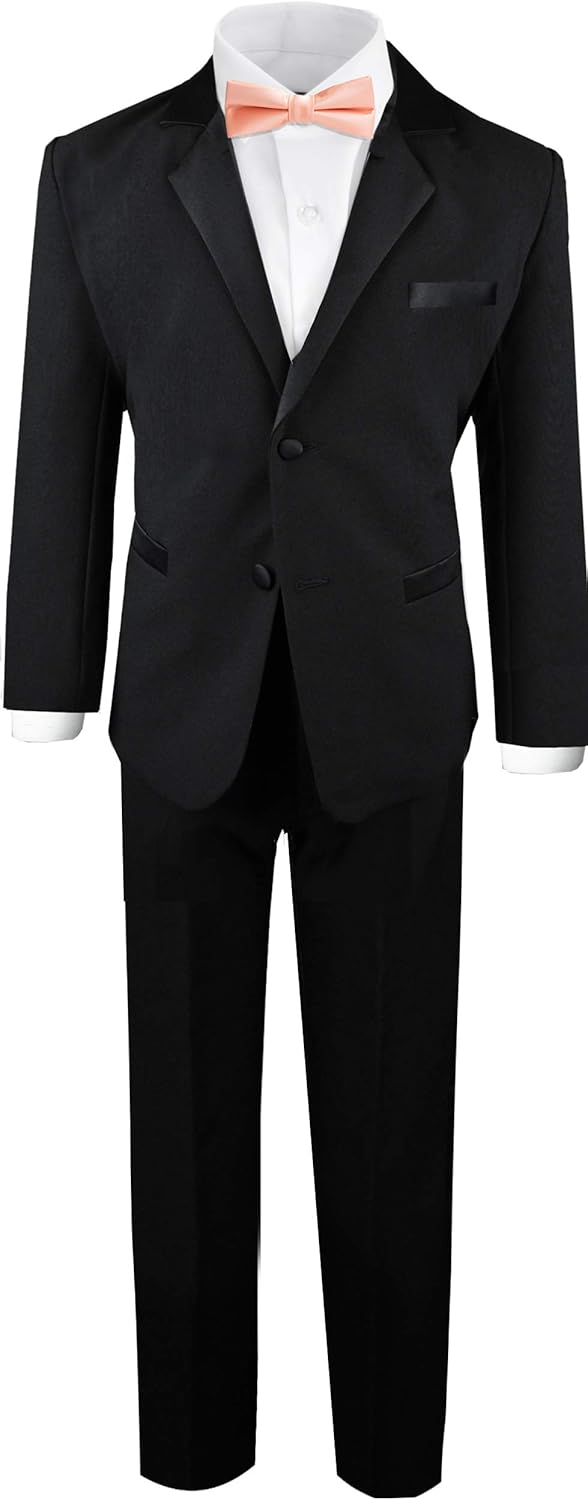Black n Bianco Boy's Modern Tuxedo Dresswear Set for Kids