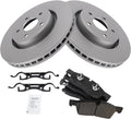 TRQ Brake Pad & Rotor Kit Premium G-Coated Ceramic Front - Direct Fit