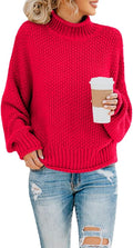 Soft Knit Oversized Turtleneck Sweater for Women - Chic Comfort