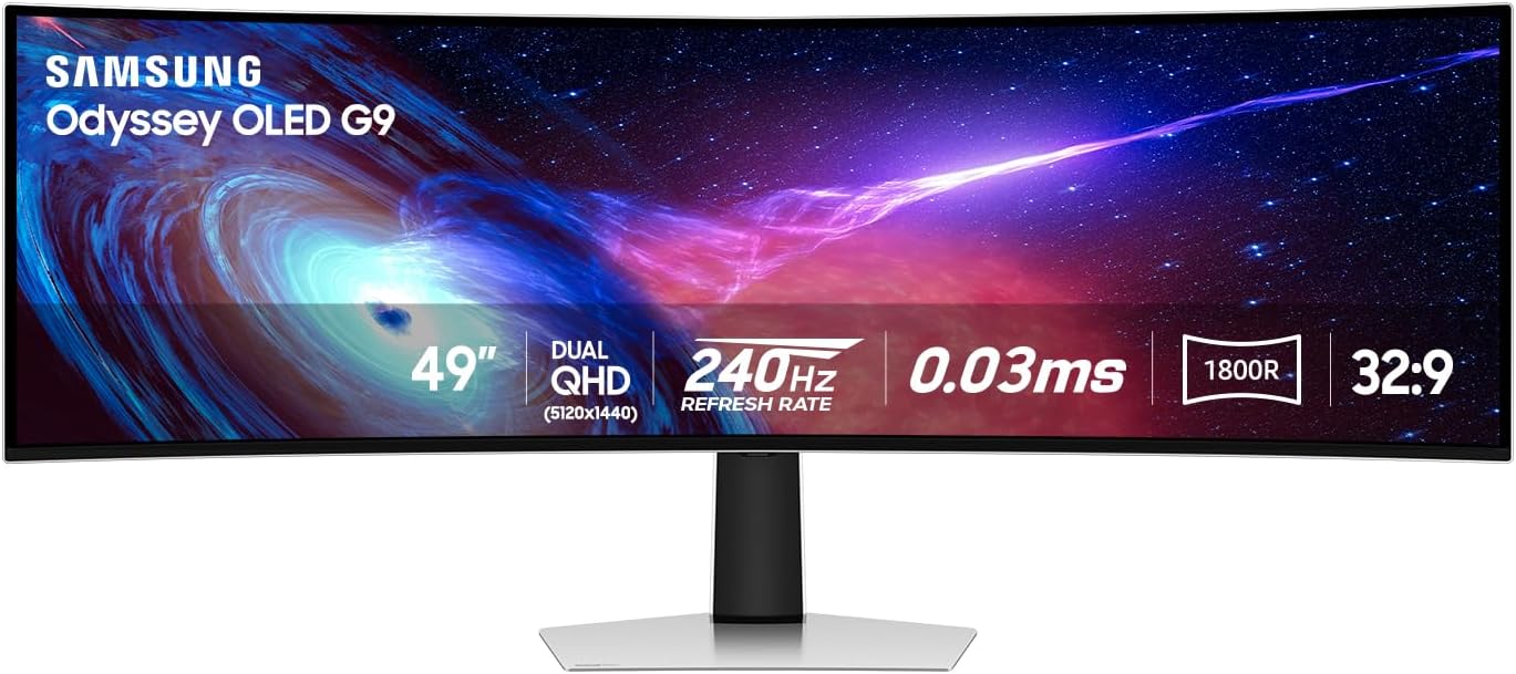Immerse in Gaming Bliss with Samsung 49 Odyssey QD-OLED Monitor