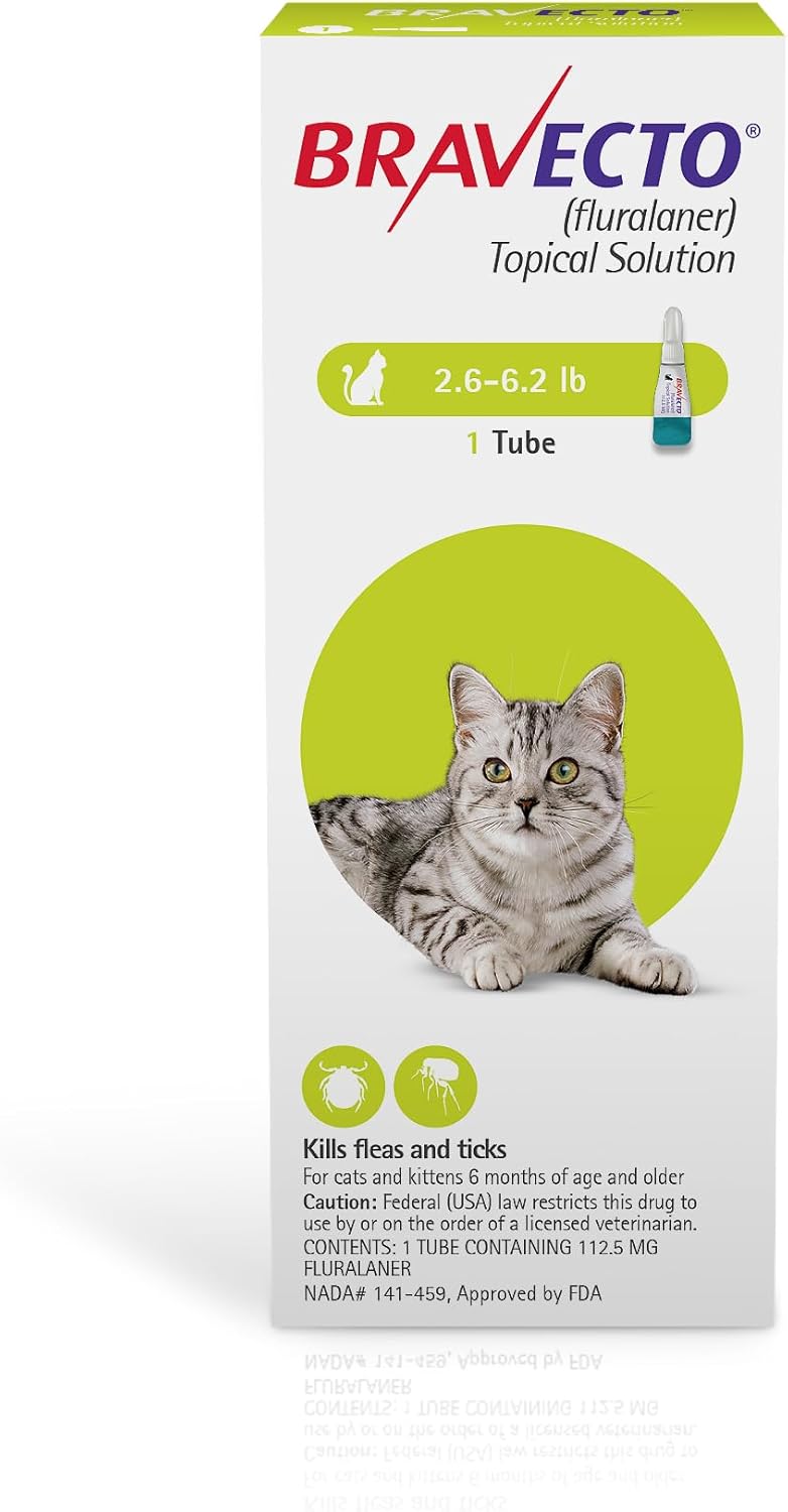 BRAVECTO Topical Solution for Cats - 12 Week Flea & Tick Care