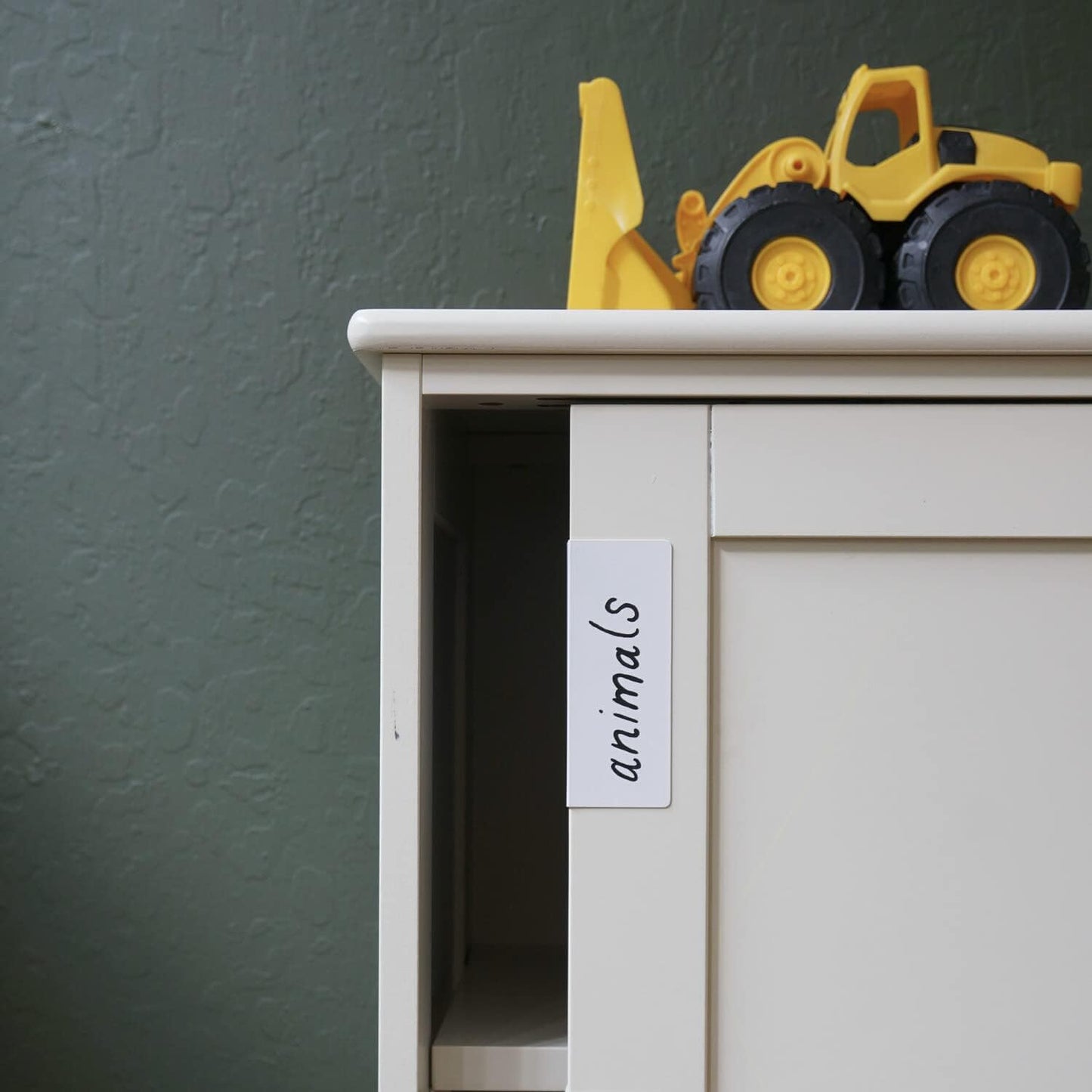 Metal Cabinet Label Clips for Kitchen and Office Organization