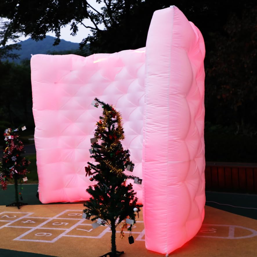 Color-Changing Inflatable Photo Booth Wall - Perfect for Parties!