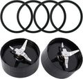 Cross Blade Replacement for 250w Magic Bullet MB1001 - 2 Pack