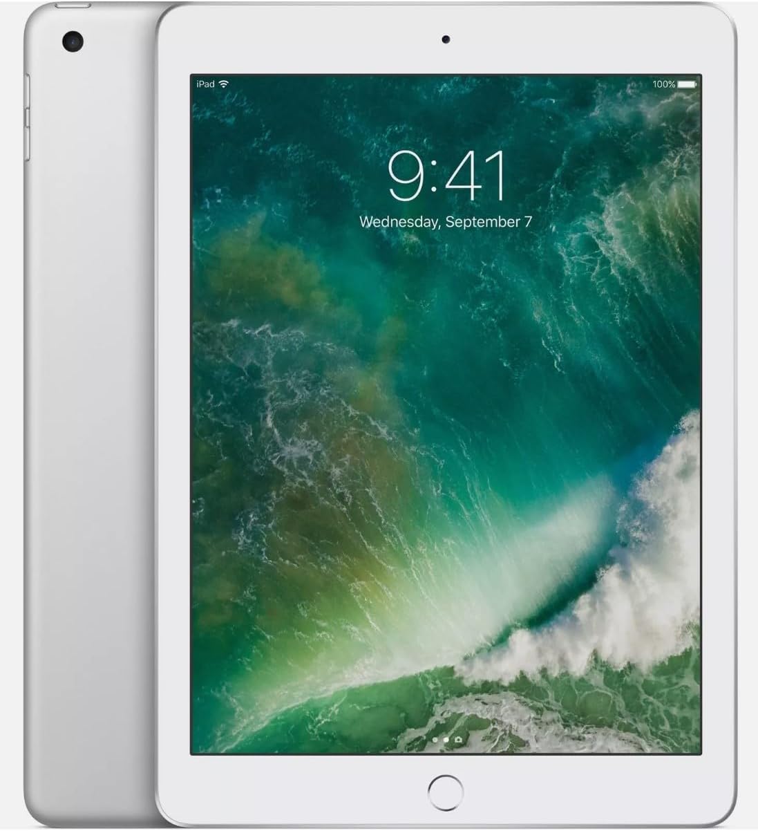 Apple iPad 128GB Silver (2017 Model) - Renewed Quality Device