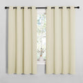 Room Darkening Curtain Panels for Cafe Windows - Thermal, 2 Panels