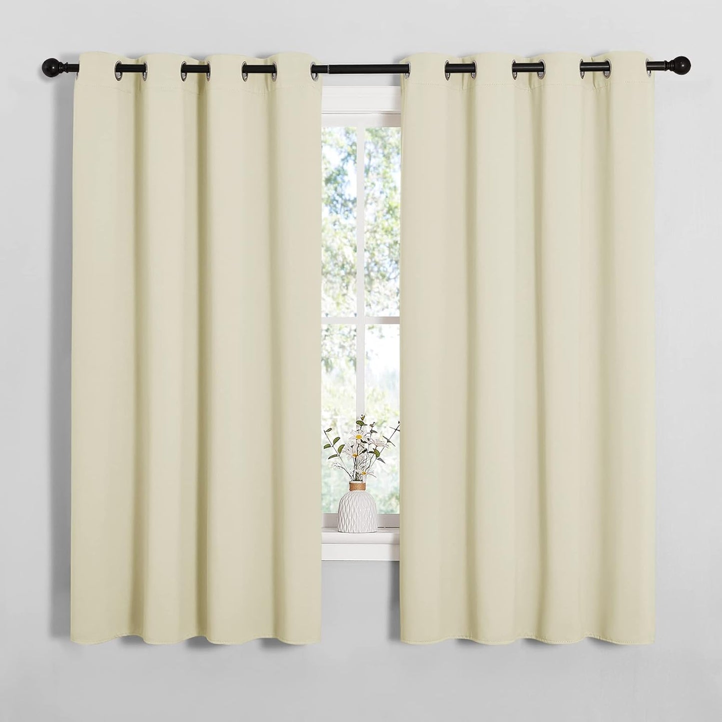 NICETOWN Room Darkening Curtain Panels for Cafe - Elegant Drapes