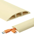 Bates Floor Cord Cover 30 ft Cream - Low-Profile Cord Organizer