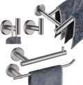 JQK Bath Hardware Towel Bar Accessory Set - Durable 5-Piece Bath Set
