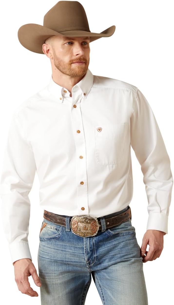 ARIAT Men's Team Logo Twill Classic Fit Shirt for Cowboys
