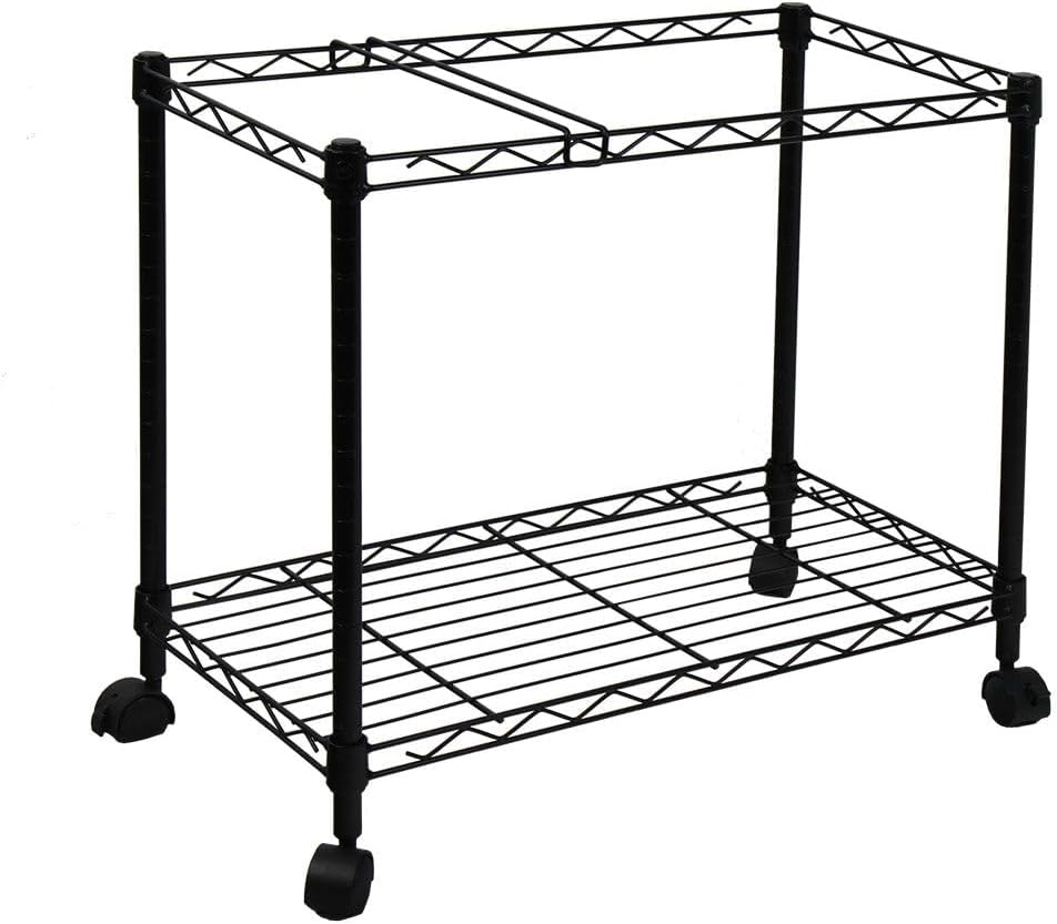 Oceanstar Portable 1-Tier Metal Rolling File Cart for Easy Storage