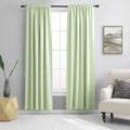 Light Lily Green Curtains 84 Inch Length for Living Room Decor