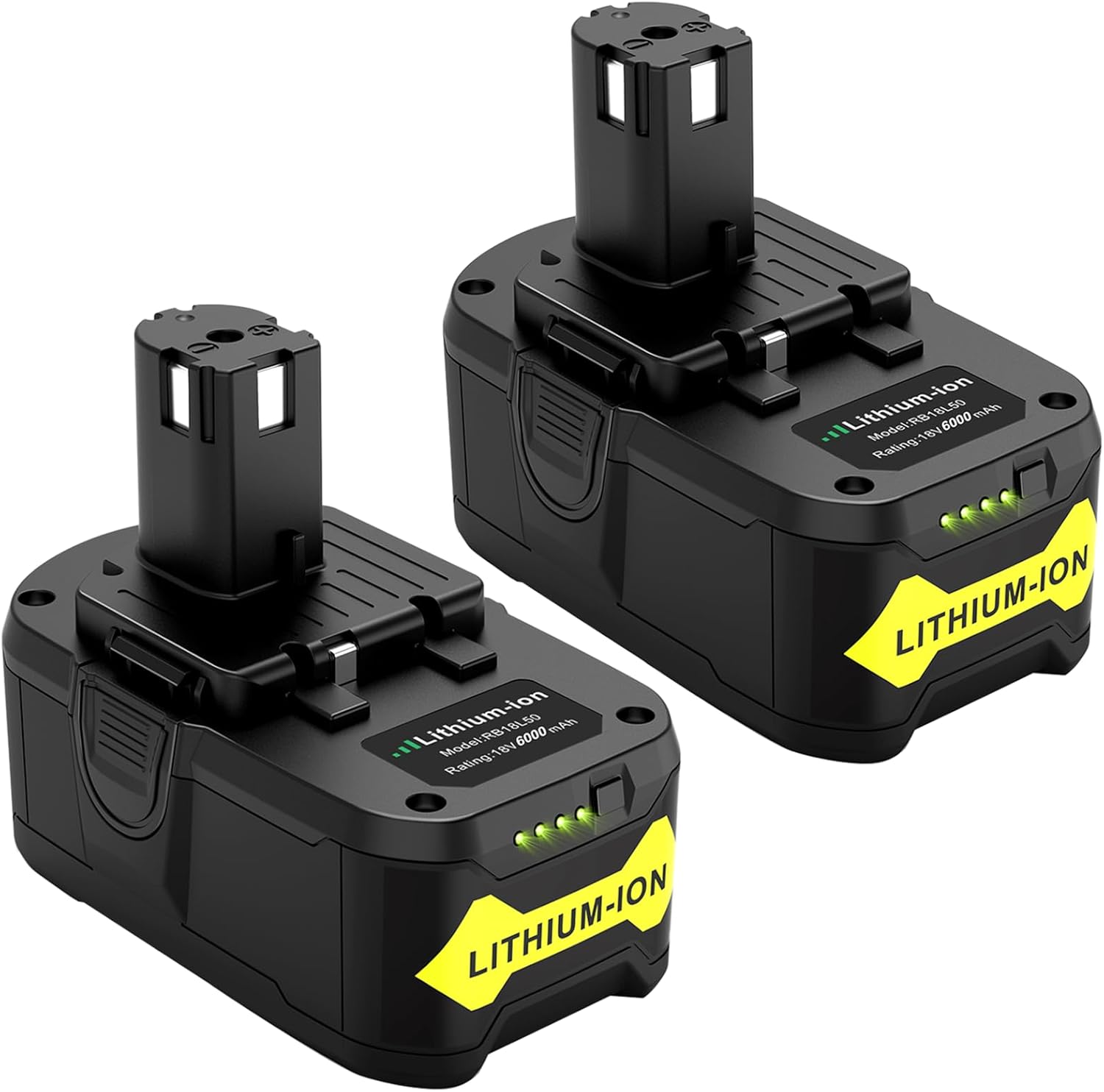 18V Battery for Ryobi One+ with 6.0 Ah Lithium-ion Power
