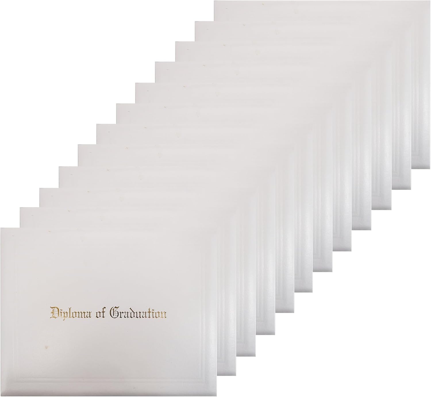 Imprinted Diploma Cover for Certificate 8.5in x 11in - 12 Packs