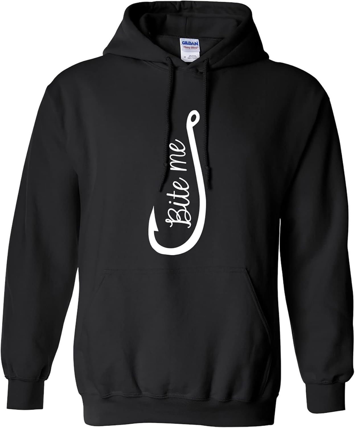 Stay Warm and Stylish in Bite Me Fish Hook Hoodie
