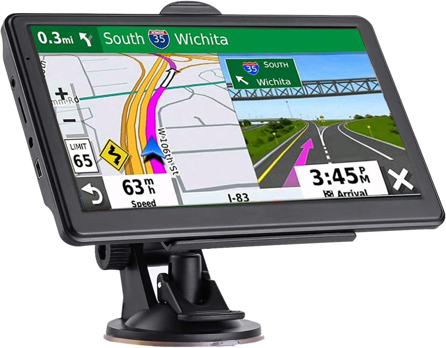 GPS Navigator for Car with 7 inch Touch Screen and Maps