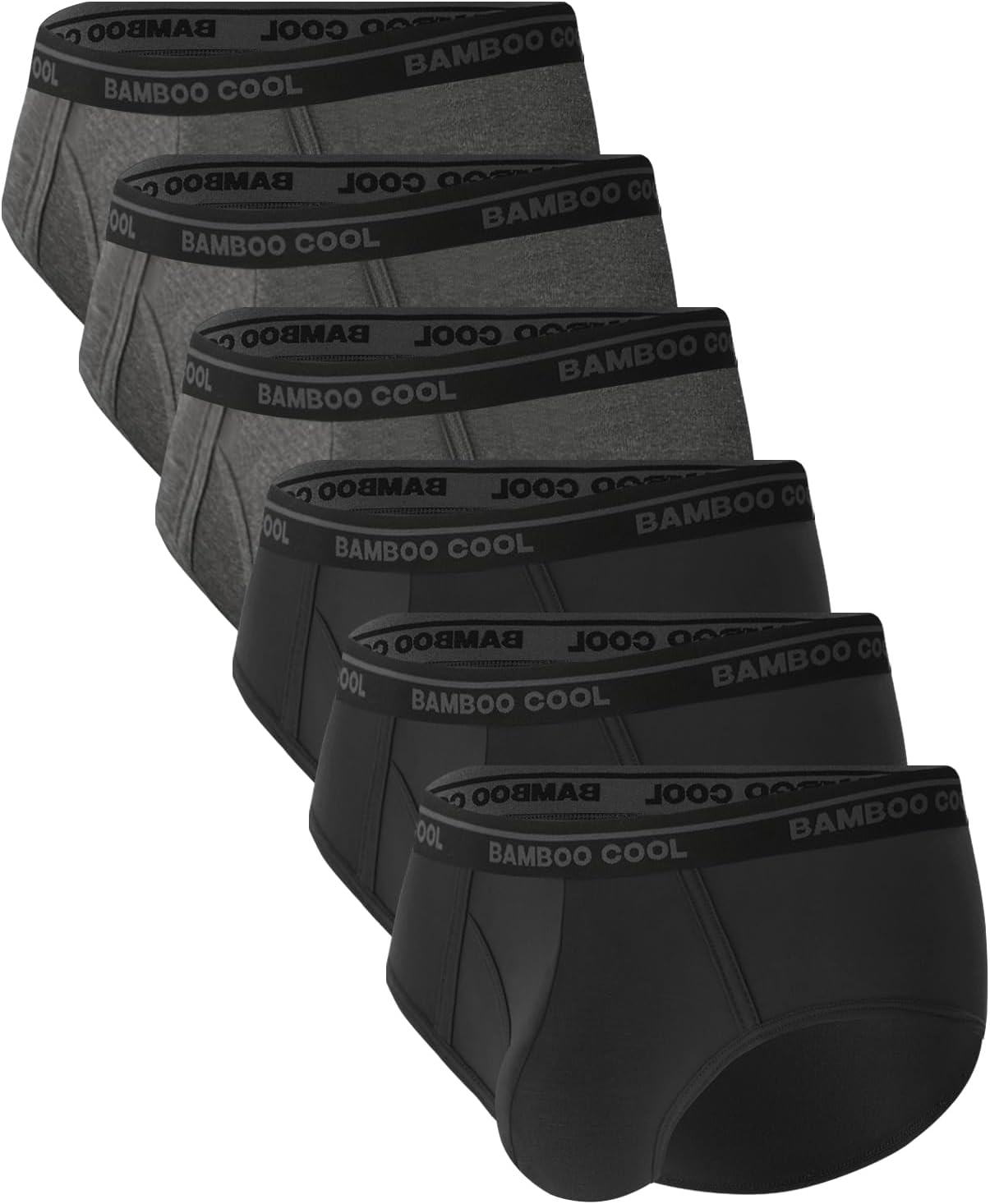 Bamboo Cool Mens Breathable Soft Underwear Open-fly Briefs