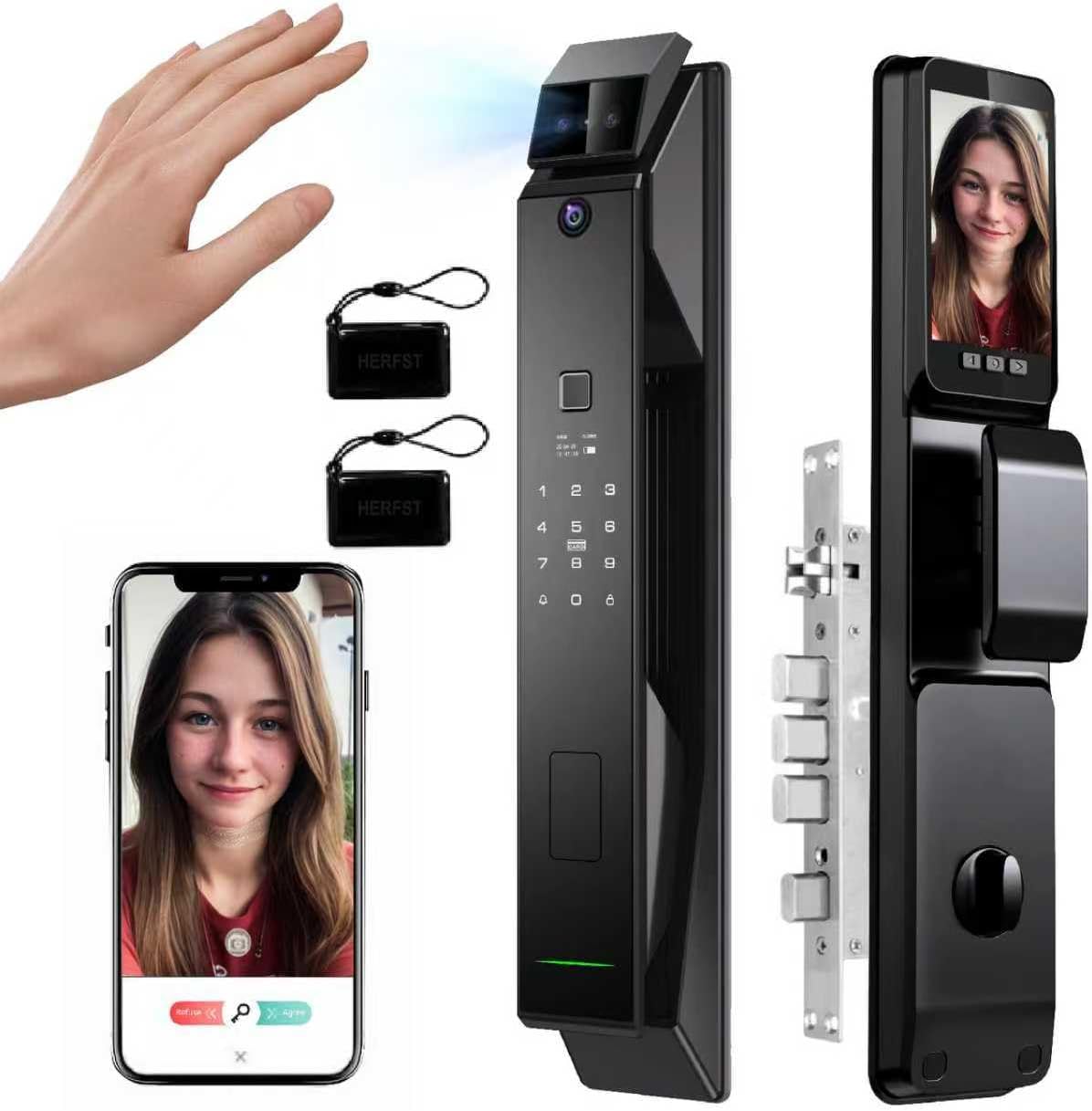 Smart Door Lock with 3D Face Recognition for Easy Access