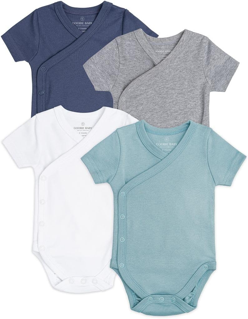 Baby Side Snap Bodysuit Set for Easy Diaper Changes and Comfort