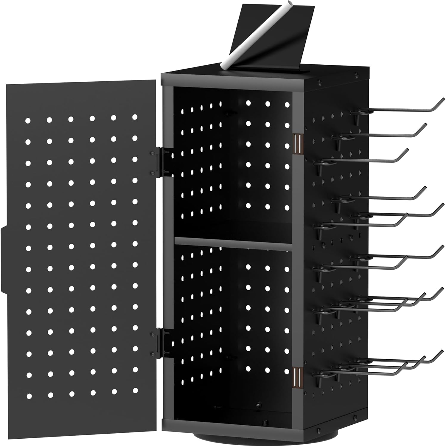 Alyoen Rotating Pegboard Display Stand for Jewelry and More