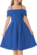 GRACE KARIN Girls Elegant Off Shoulder A-Line Dress - Pretty Fit