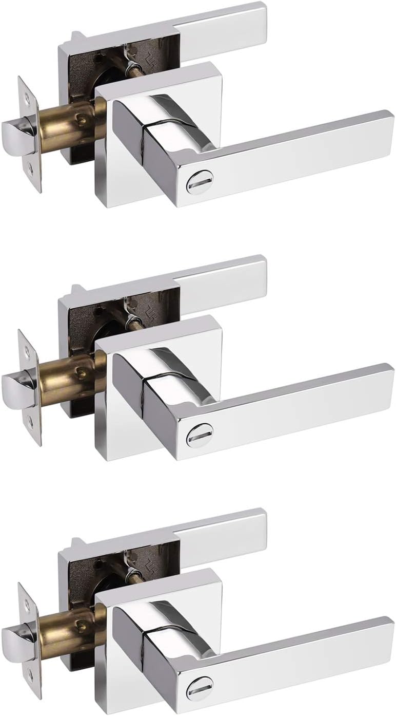 Probrico Privacy Door Levers for Bedroom and Bathroom Use