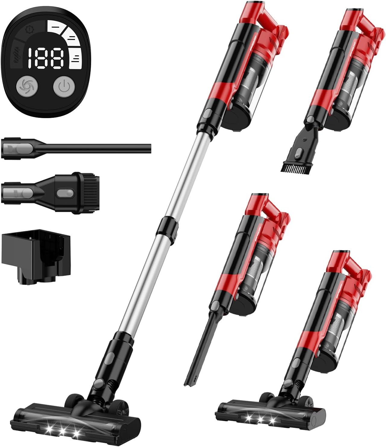 350W Cordless Vacuum Cleaner with Milwaukee M18 Battery Compatibility