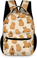 Capybara Backpack Gift for Kids Stylish Print Travel School Bag