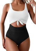 Eomenie Women's One Piece Swimsuit Tummy Control Slimming Fit