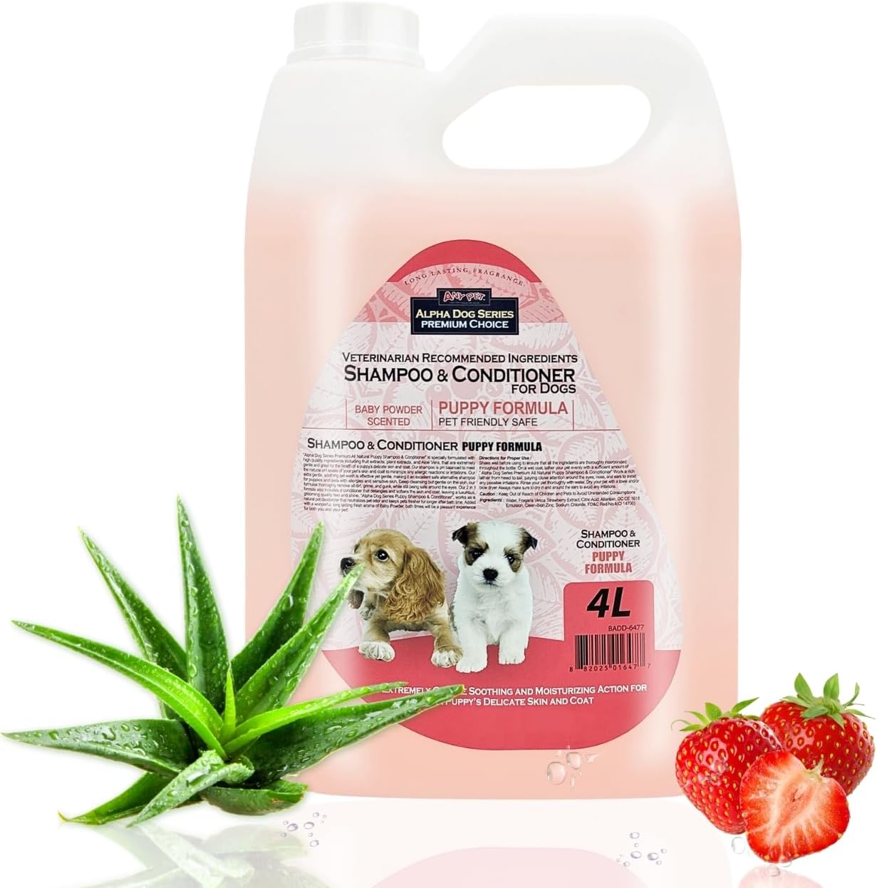 Natural Puppy Shampoo and Conditioner for Sensitive Skin 4L