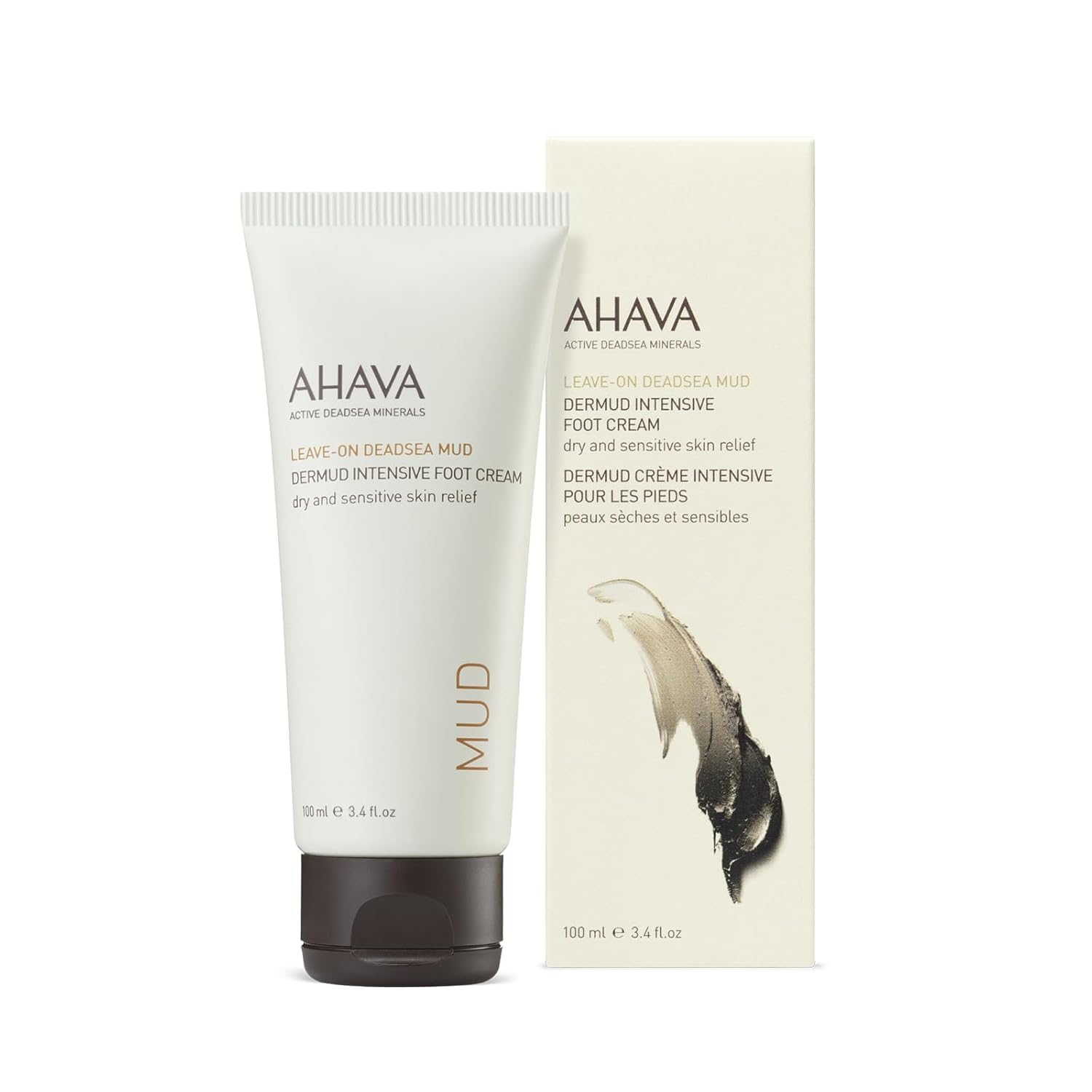 AHAVA Dermud Intensive Foot Cream for Dry Cracked Heels