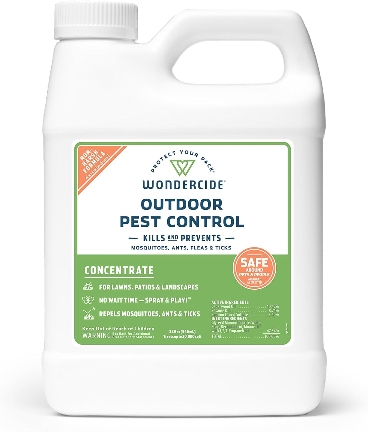 Wondercide Outdoor Pest Control Spray Concentrate for Insects