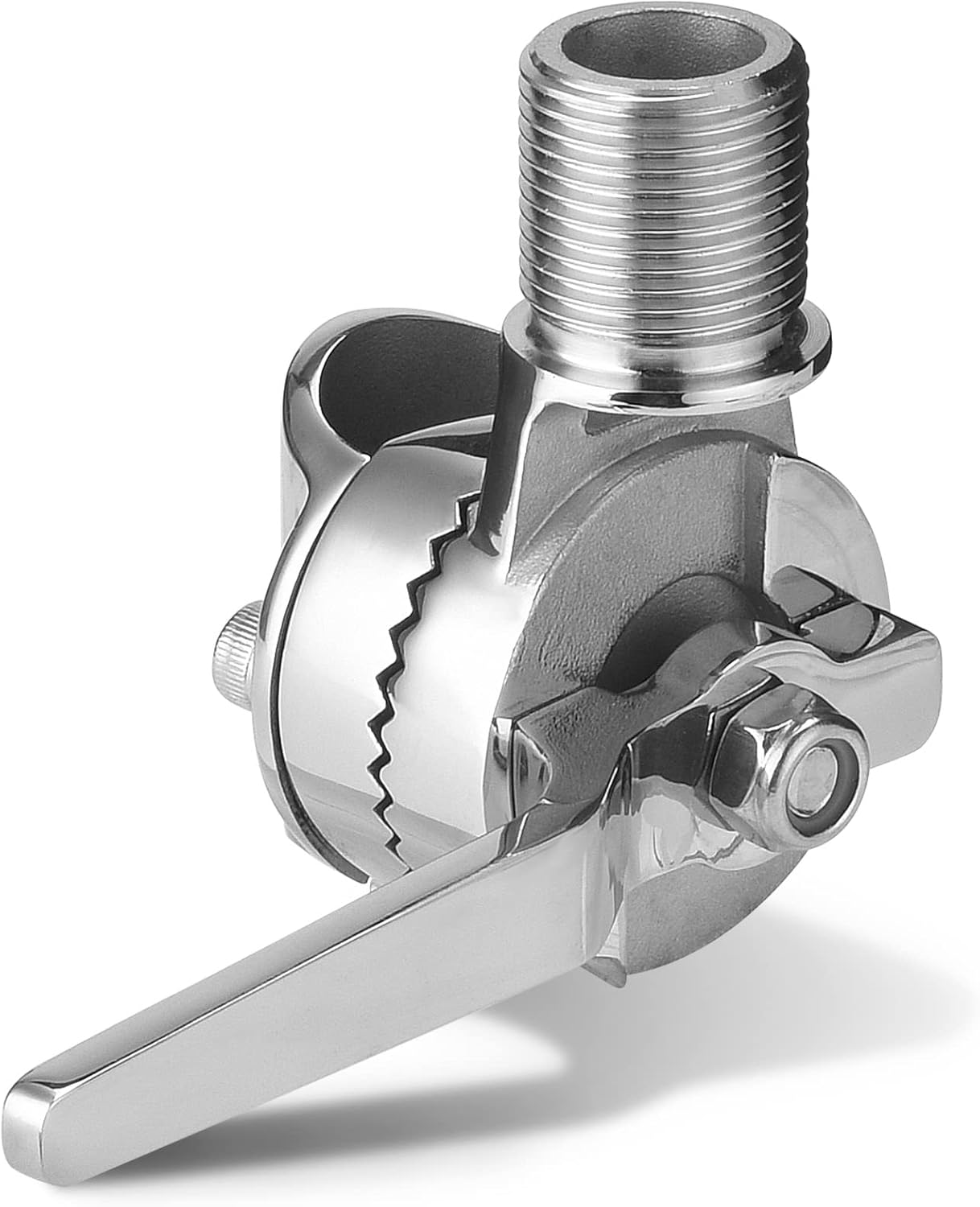 Marine VHF Antenna Mounts for 7/8 to 1 inch Rail - Adjustable Base