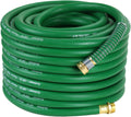 100FT 5/8 Heavy Duty Rubber Garden Hose - High Pressure Durability